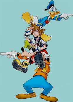 Donald, Sora, and Goofy